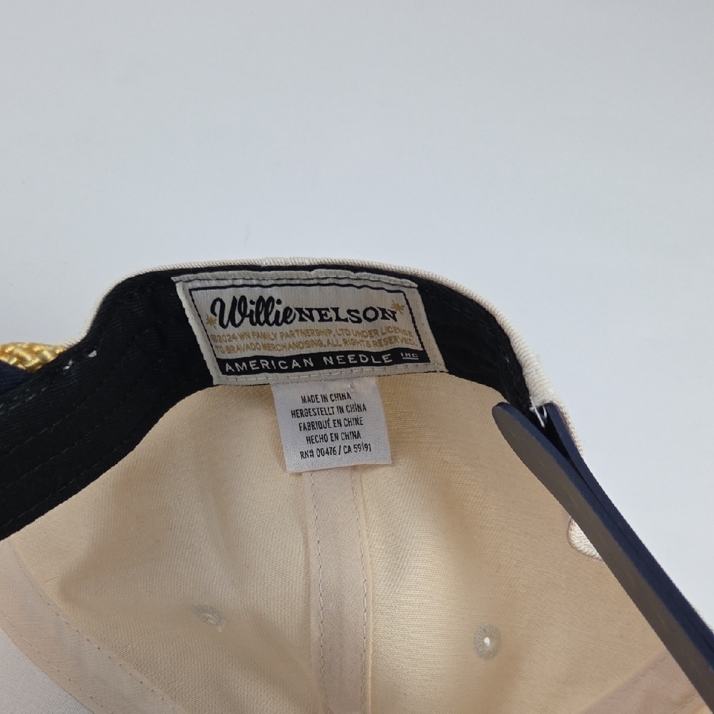American Needle Cream and Navy Willie Nelson Hat - Picture 5 of 5